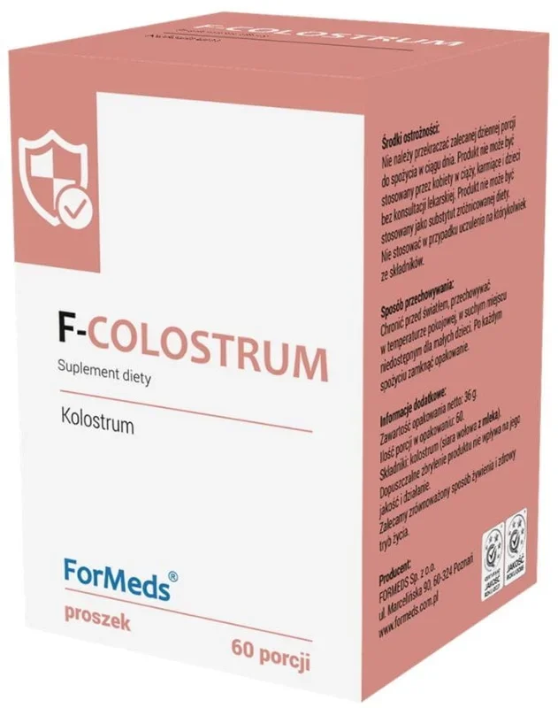 F – Kolostrum Kolostrum 600 mg 60 Portionen 36 g FORMEDS