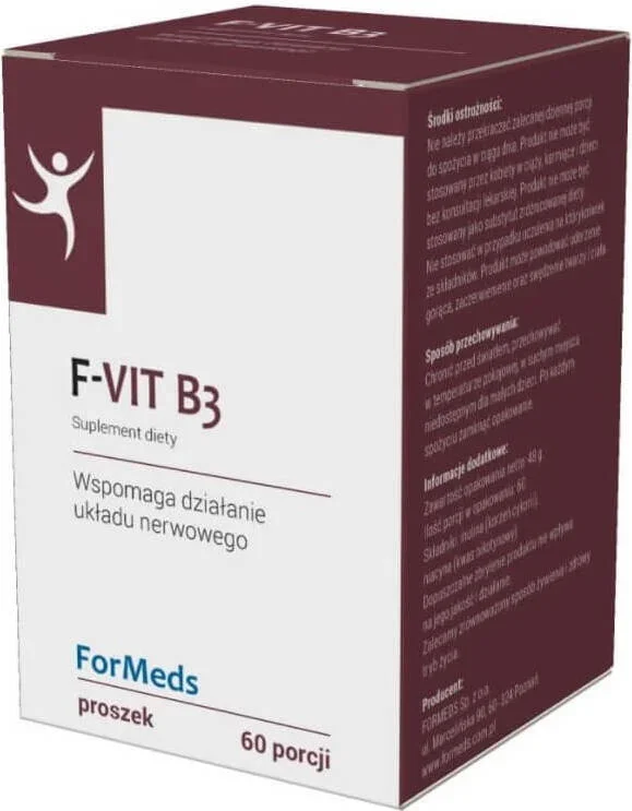F – Vitamin B3 Vitamin B3 Niacin 50 mg 60 Portionen 48 g FORMEDS