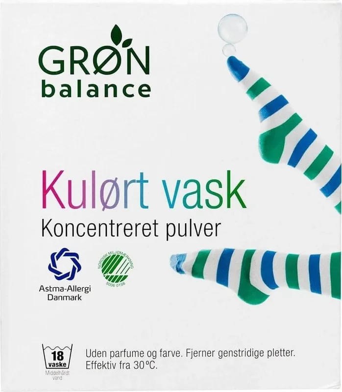 Farbiges Waschpulver 785 g – GRON BALANCE