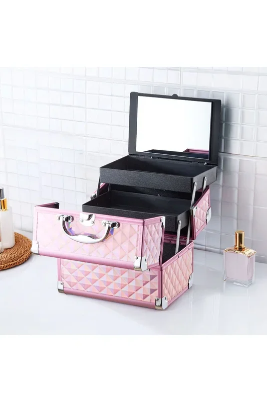 Fashion Cosmetic Box 2 Trays