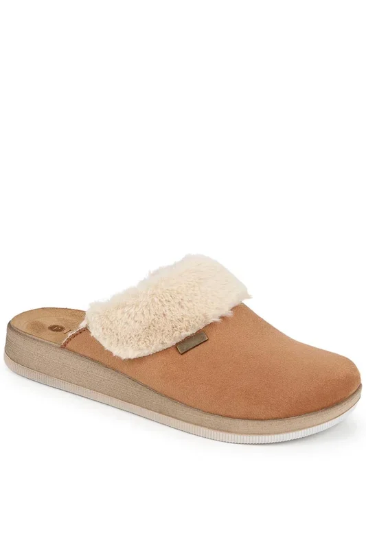 Faux-Fur Slipper Mules