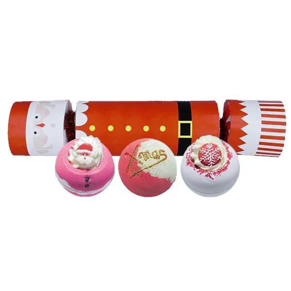 Festive Father Christmas Bath Bomb Cracker Gift Set