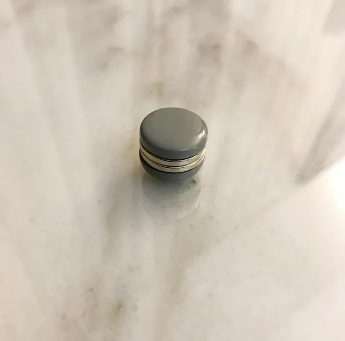 Flat Grey Magnetic Pin