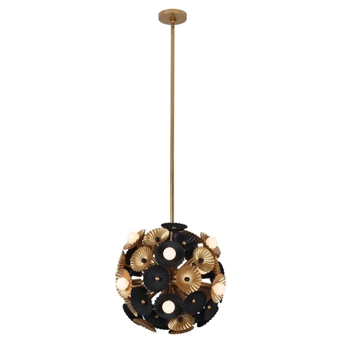 Floral Enchantment 15-Light Semi Flush/Convertible, Belen Kox