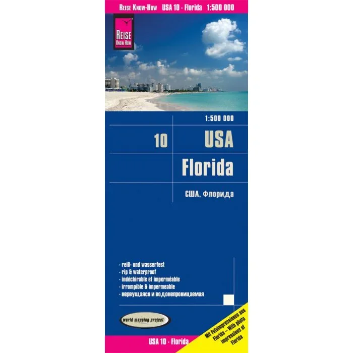 Florida, USA [10] Reise Know-How Map | 1:500,000