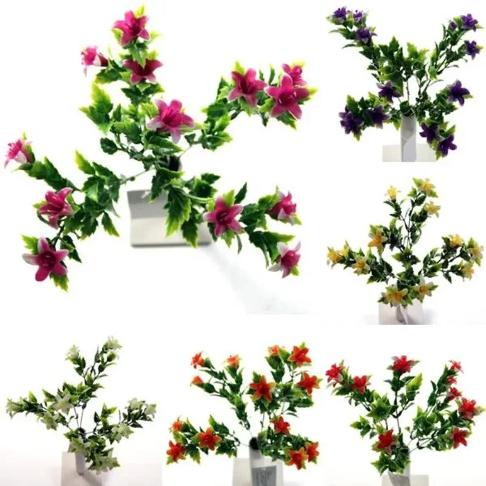 Flower Plastic Tiger Lilly Bush