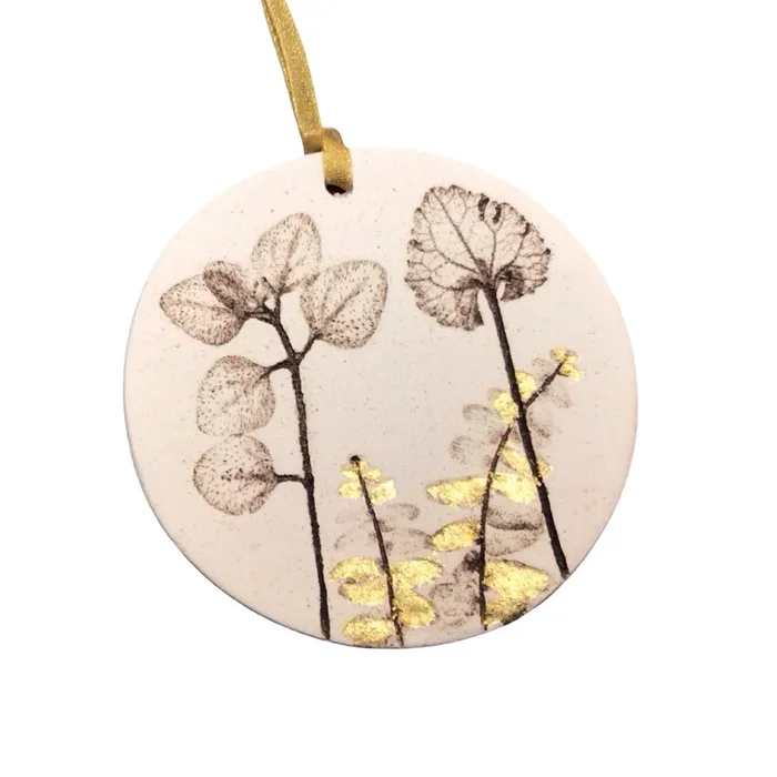 Foliage Hanging Ceramic Decoration
