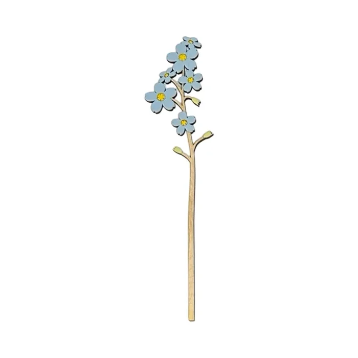 Forget Me Not Single Wooden Stem