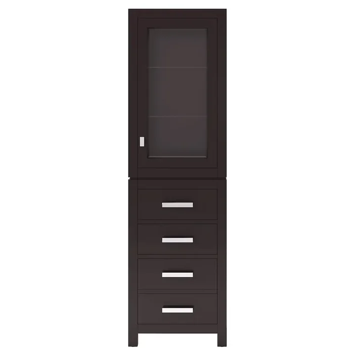 Free Standing Linen Cabinet in Espresso