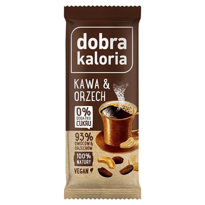 Fruchtriegel – Kaffee und Walnuss 35g GOOD KALORIA