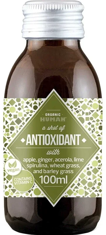 Fruchtschnaps Apfel – Spirulina – Grünkohl – Jungweizen BIO 100 ml – ORGANIC HUMAN
