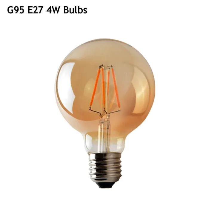 G95 E27 4W Dimmable Globe Vintage LED Retro Light Bulbs~2640