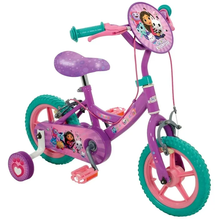 Gabby’s Dollhouse 12 Inch Kids Bike with Stabilizers