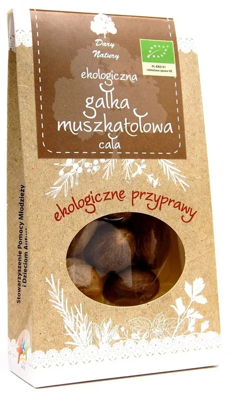 Ganze Muskatnuss BIO 30 g – GESCHENKE DER NATUR