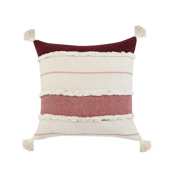 Garnet Quarry Striped Throw Pillow