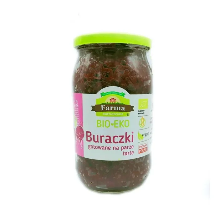 Gedämpfte geriebene Rüben, gedämpft glutenfrei BIO 720 g – FARMA ŚWIĘTOKRZYSKA