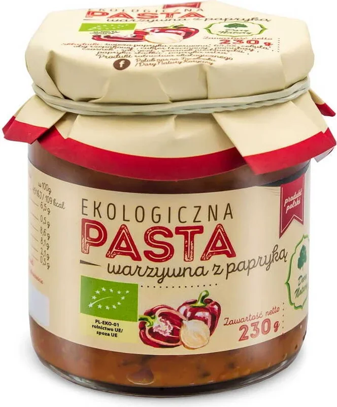 Gemüsepaste mit Paprika BIO 200 g – GESCHENKE DER NATUR