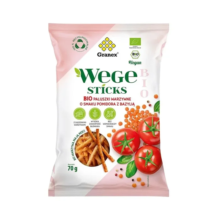 Gemüsesticks Tomate mit Basilikum BIO 70 g