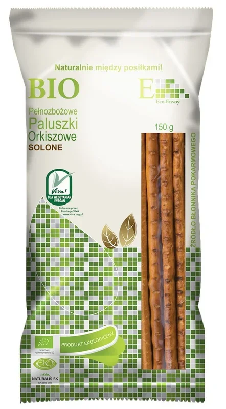 Gesalzene Dinkel Vollkorn Sticks BIO 150g – ENVOY
