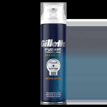 Gillette Fusion pro glide active sport shaving foam for sensitive skin (only available within Europe)