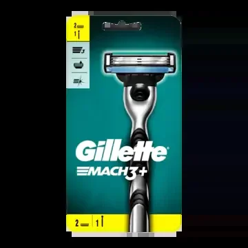 Gillette Mach 3 shaving system with 2 refill blades