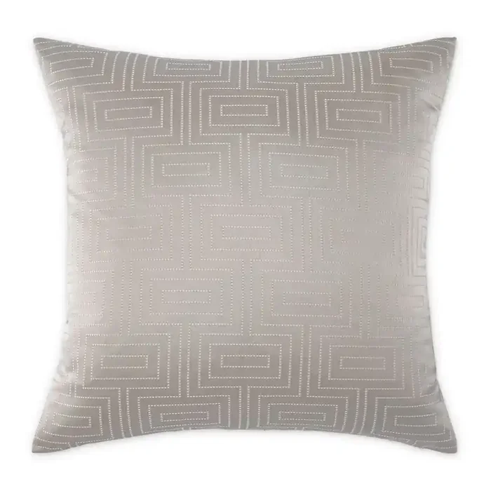 GLAMtastic Casey 19″ Square Pillow, Set of 2 – Silver