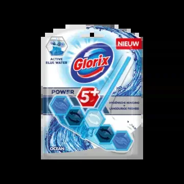 Glorix Toilet block blue water ocean