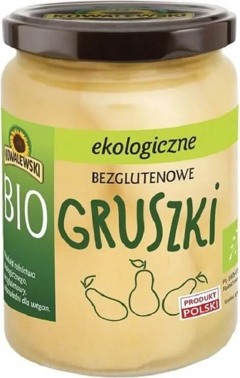 Glutenfreie eingelegte Birnen BIO 500 g (300 g) – KOWALEWSKI