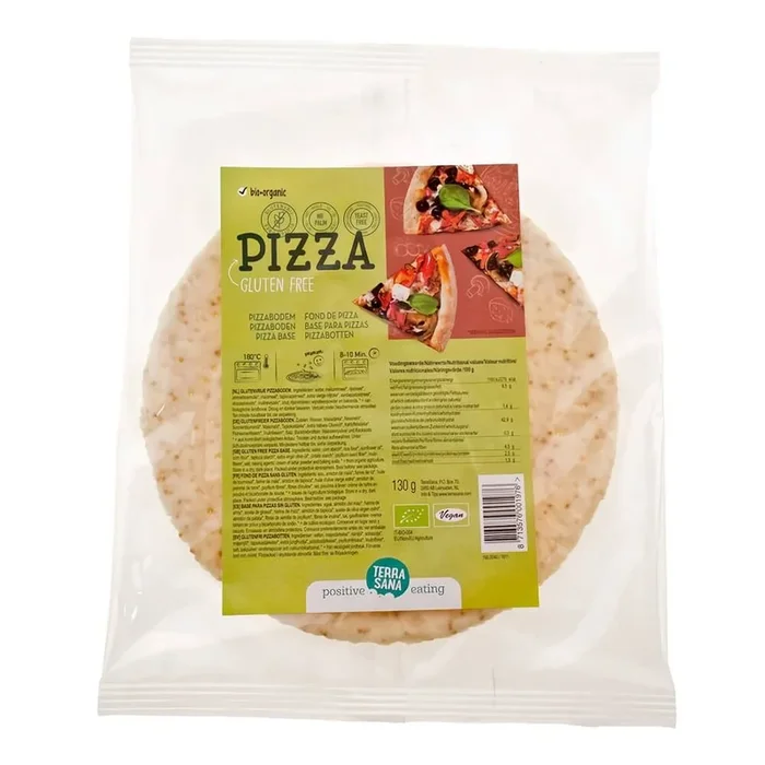 Glutenfreier Pizzaboden BIO 130 g – TERRASANA