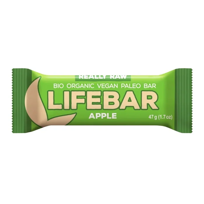 Glutenfreier roher Apfelriegel BIO 47 g – LIFEFOOD