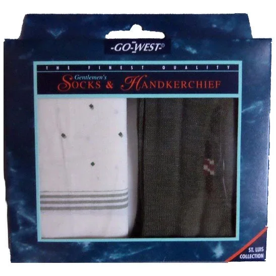 Go West Gentlemen’s Socks & Handkerchief Set