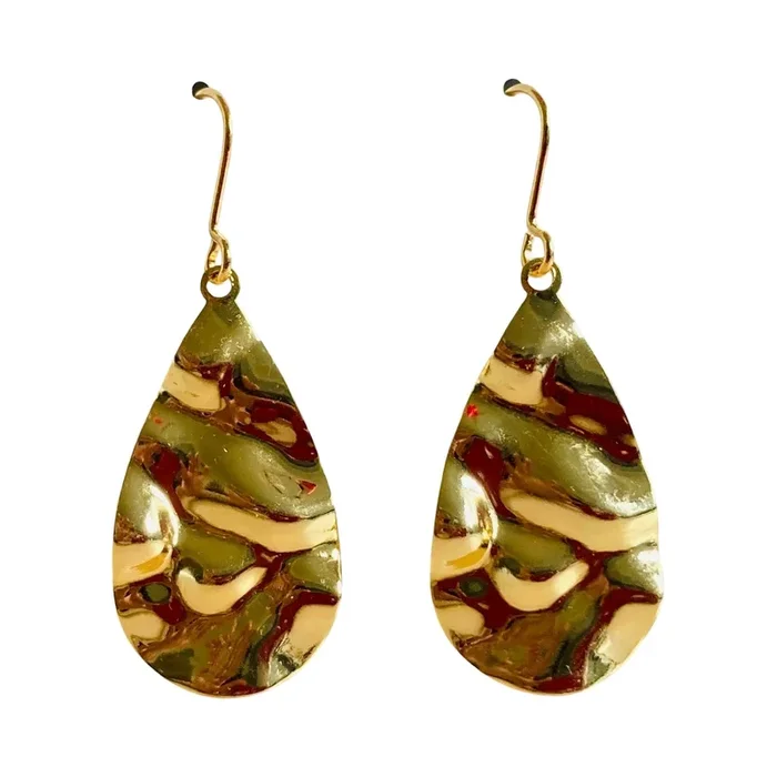 Gold Teardrop Earrings
