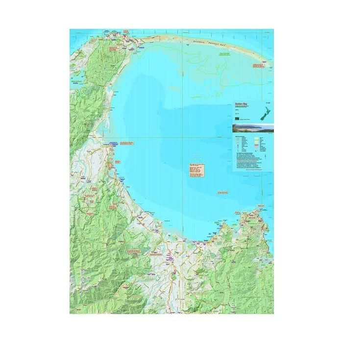Golden Bay, South Island, New Zealand | NewTopo Topographic Map | 1:60,000