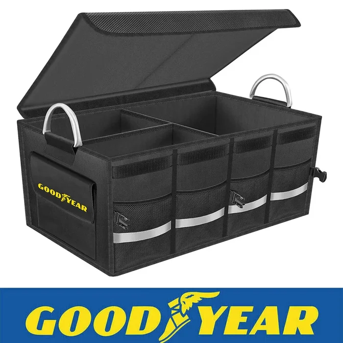 Goodyear Car Boot Multipurpose Organizer Protector Detachable Lid Waterproof