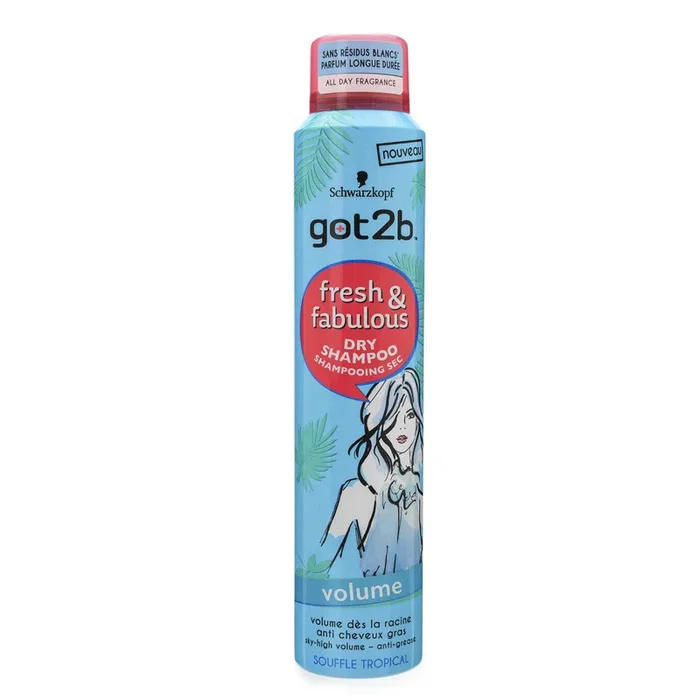 Got2b Fresh and fabulous volume dry shampoo (only available within the EU)