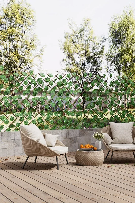 Grape Leaf Artificial Hedge Panel