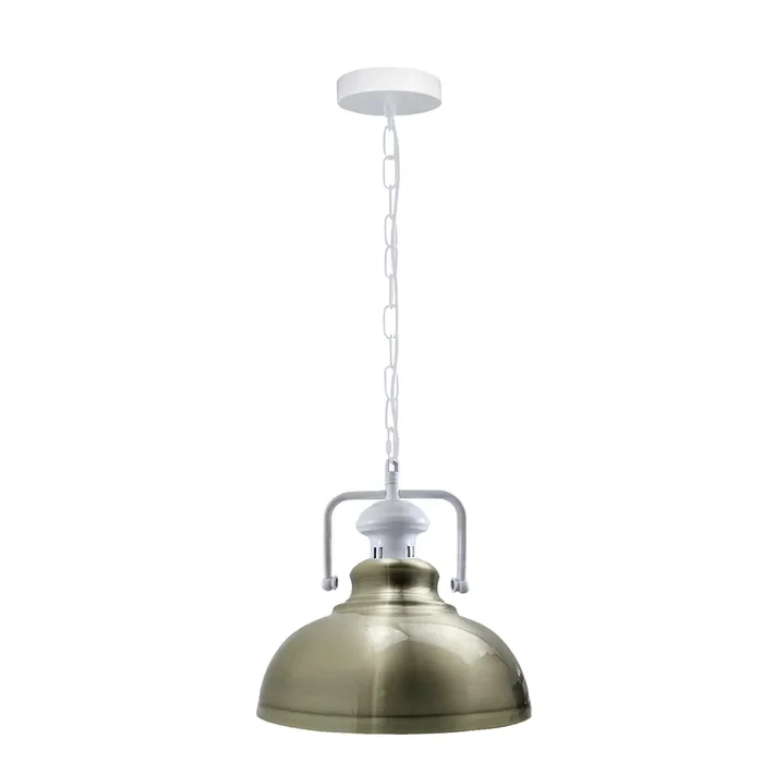 Green Brass Retro Metal Barn Ceiling Pendant Ceiling Light-2287
