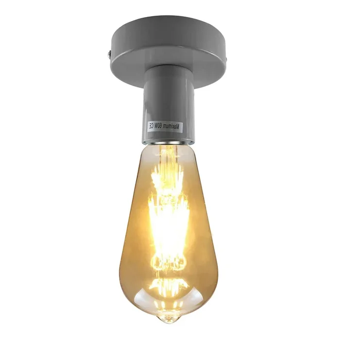 Grey Flush Mount Ceiling Light~1963