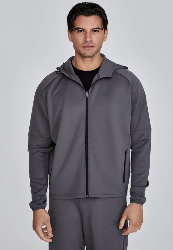 Grey Full Zip Hoodie