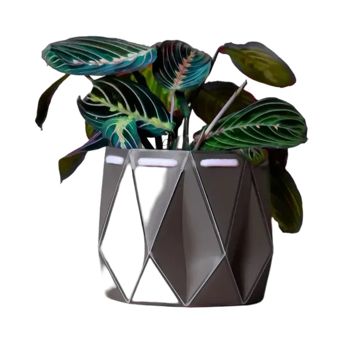 Grey Origami Plant Pot