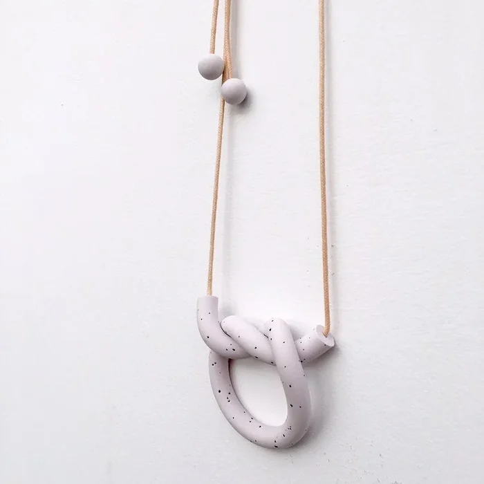 Grey Overhand Necklace