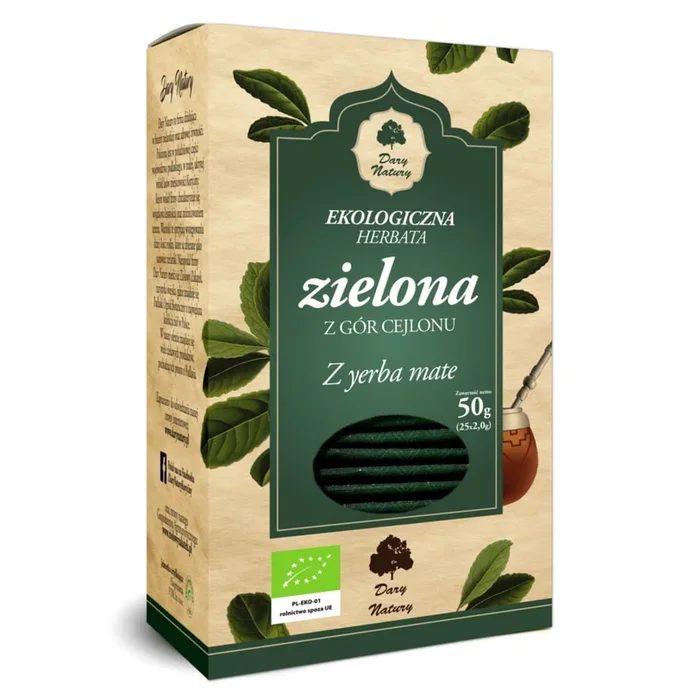 Grüner Tee mit Yerba Mate BIO (25 x 2 g) – GESCHENKE DER NATUR