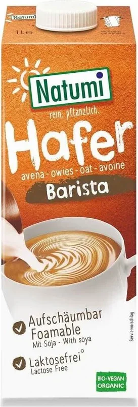 Haferdrink mit Soja Barista BIO 1000 ml – NATUMI