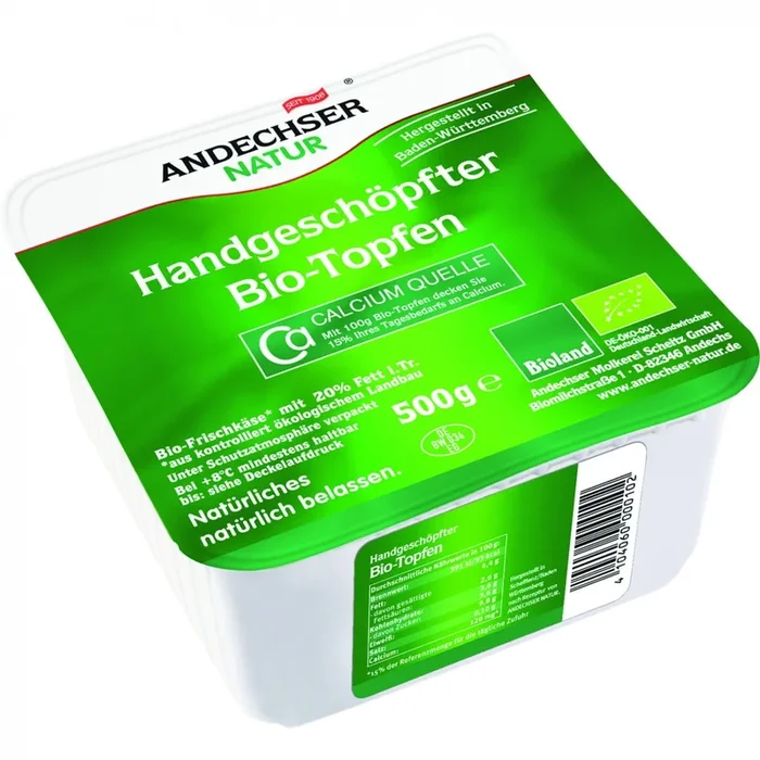 Handgemachter Hüttenkäse 20% BIO 500 g ANDECHSER NATUR