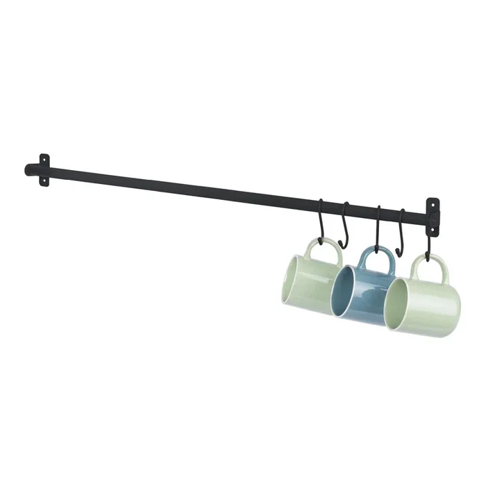 Hanging Rail with 5 ‘S’ Hooks – (79cm)