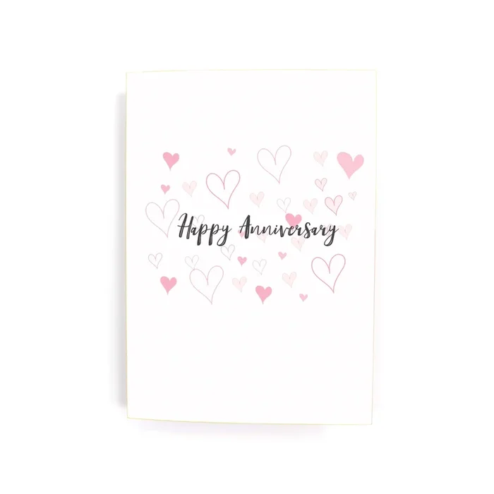 Happy Anniversary Love Heart Card