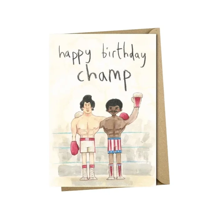 Happy Birthday Champ Card