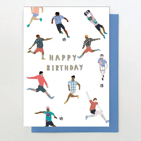 Happy Birthday Footballers Card