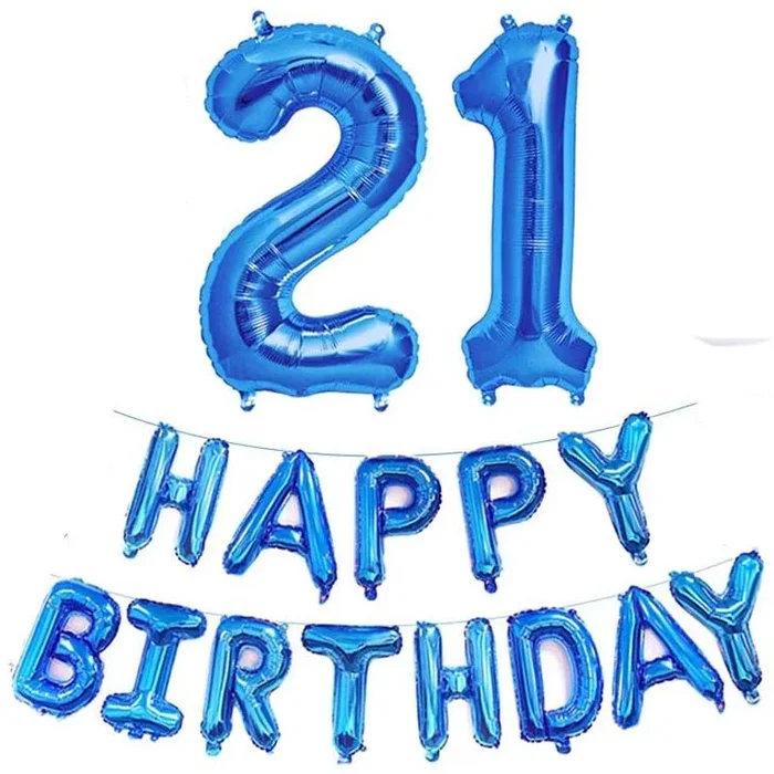 Happy Male 21st Birthday Banner – Case of 12