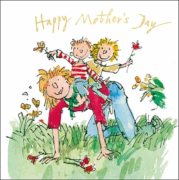 Happy Mother’s Day Quentin Blake Glitter Card